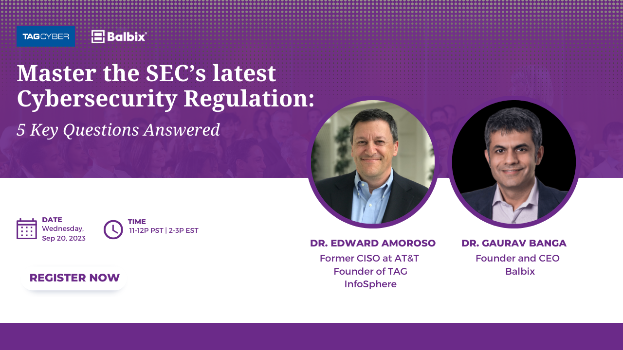 WEBINAR: Master the SEC’s latest Cybersecurity Regulation: 5 Key Questions Answered