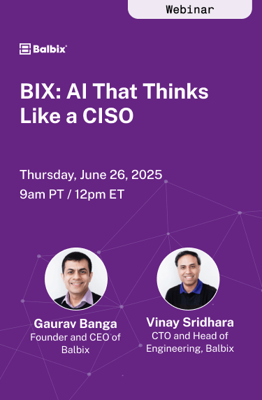 BIX: AI That Thinks Like a CISO