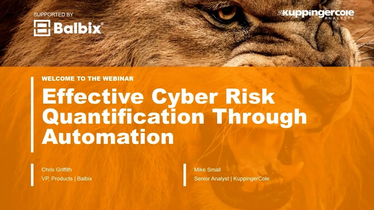 Effective Cyber Risk Quantification Through Automation