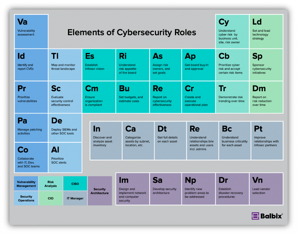 Cybersecurity roles