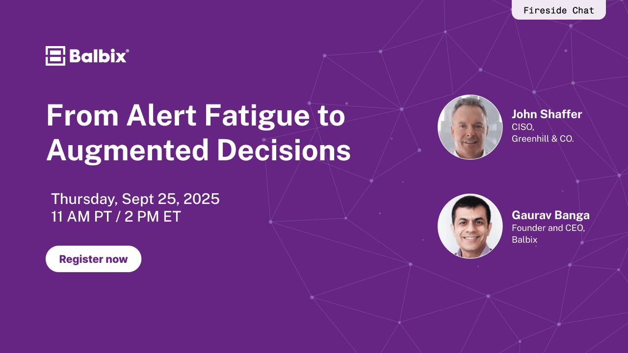 Fireside Chat: From Alert Fatigue to Augmented Decisions