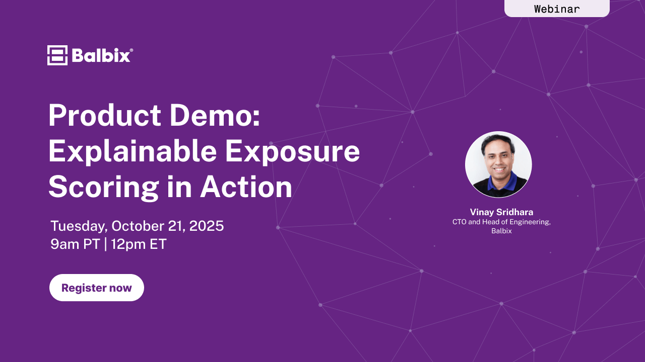 Product Demo: Explainable Exposure Scoring in Action