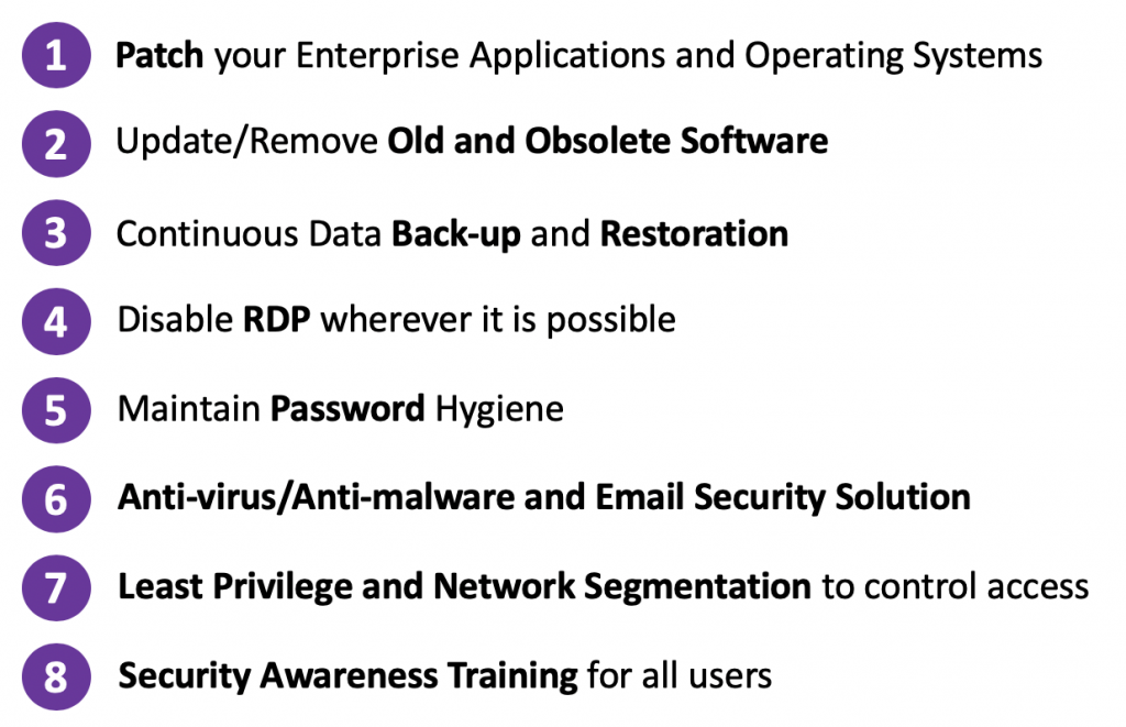 8 steps to prevent ransomware