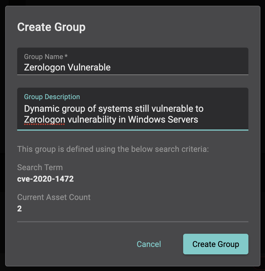 zerologon dynamic group