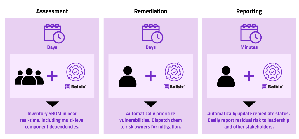 Software component vulnerability management using Balbix