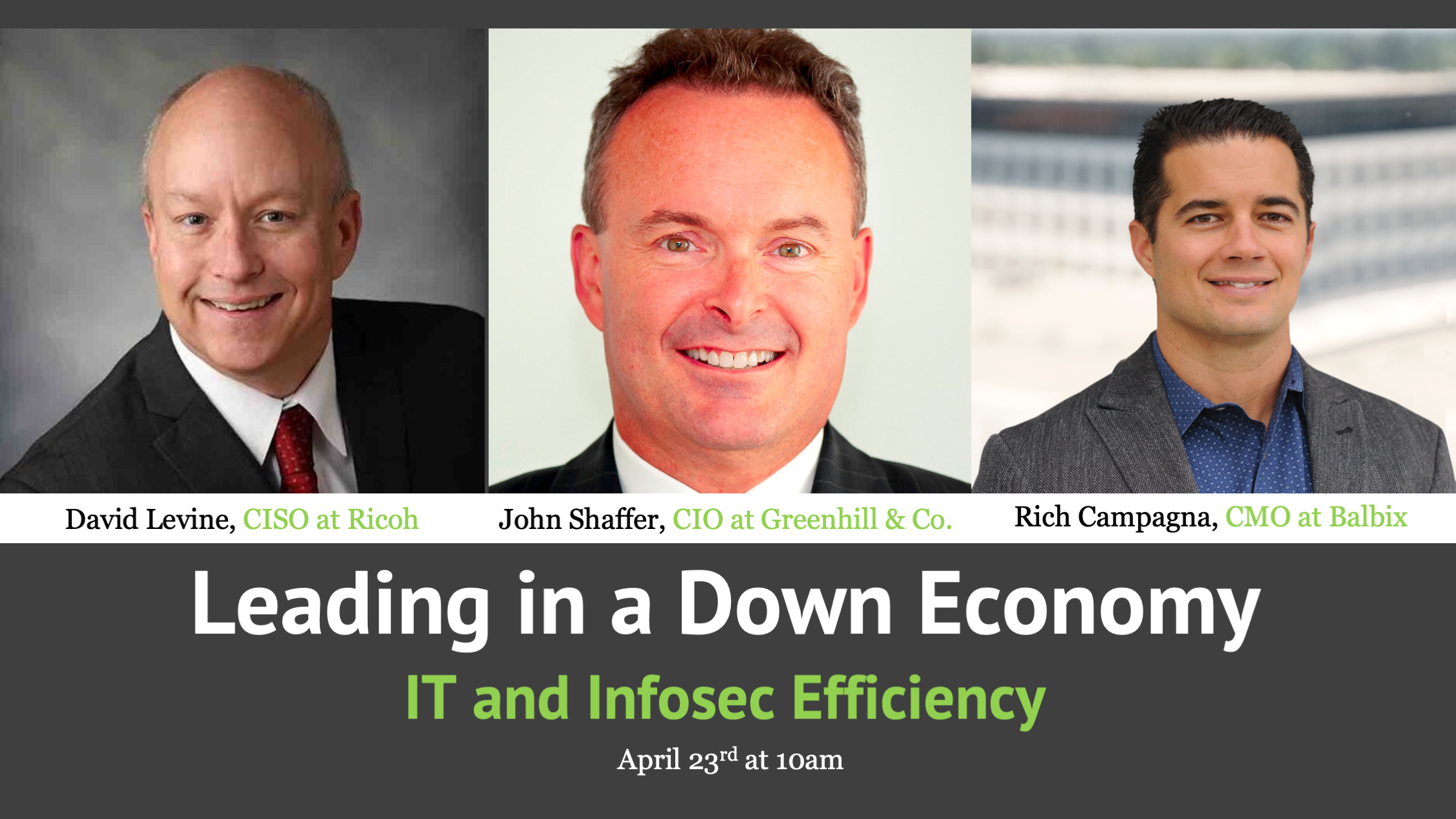 Webinar Promo Image - Leading in a Down Economy