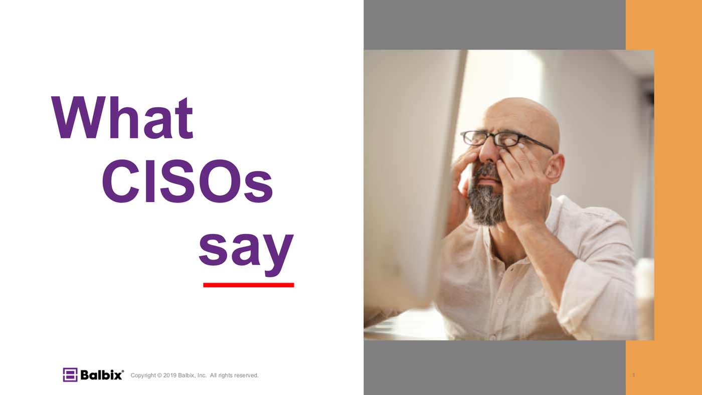 What CISOs say about the state of cybersecurity