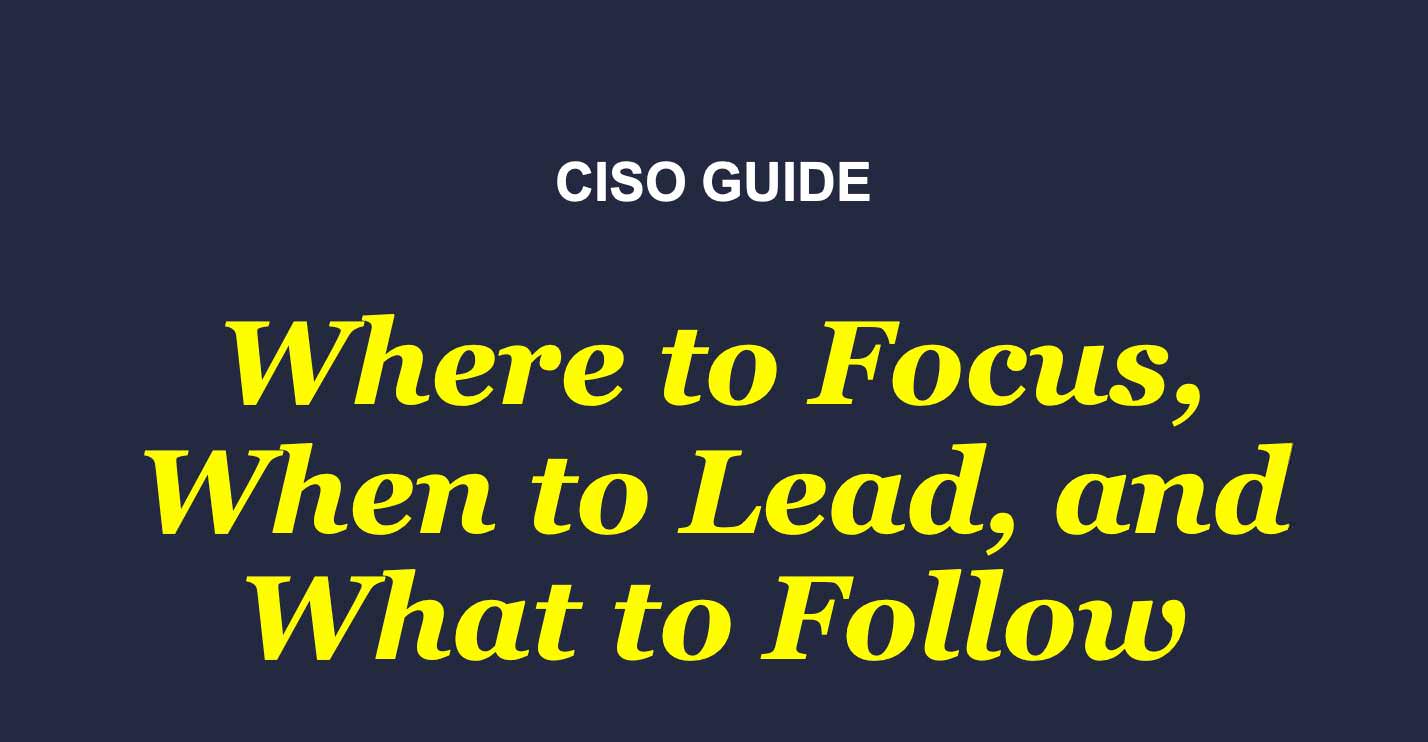 Where to Focus, When to Lead, What to Follow