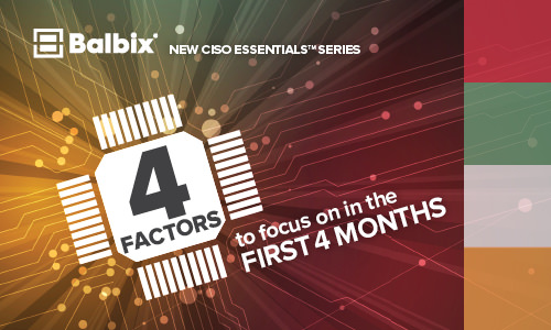 New CISO Essentials Series: 4 Factors to Focus on in Your First 4 Months