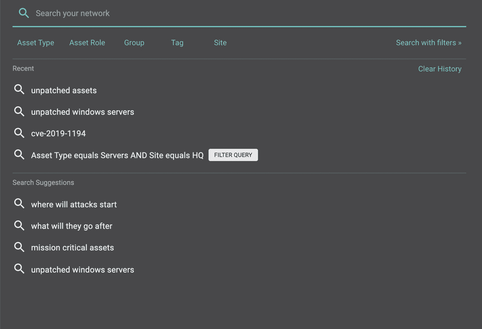 Realtime Inventory search example