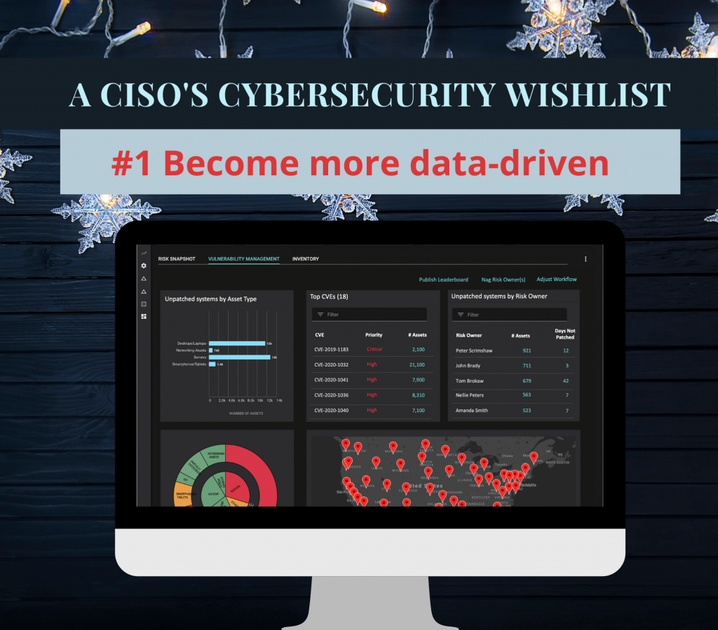 A CISOs Cybersecurity Wishlist - Become more data driven